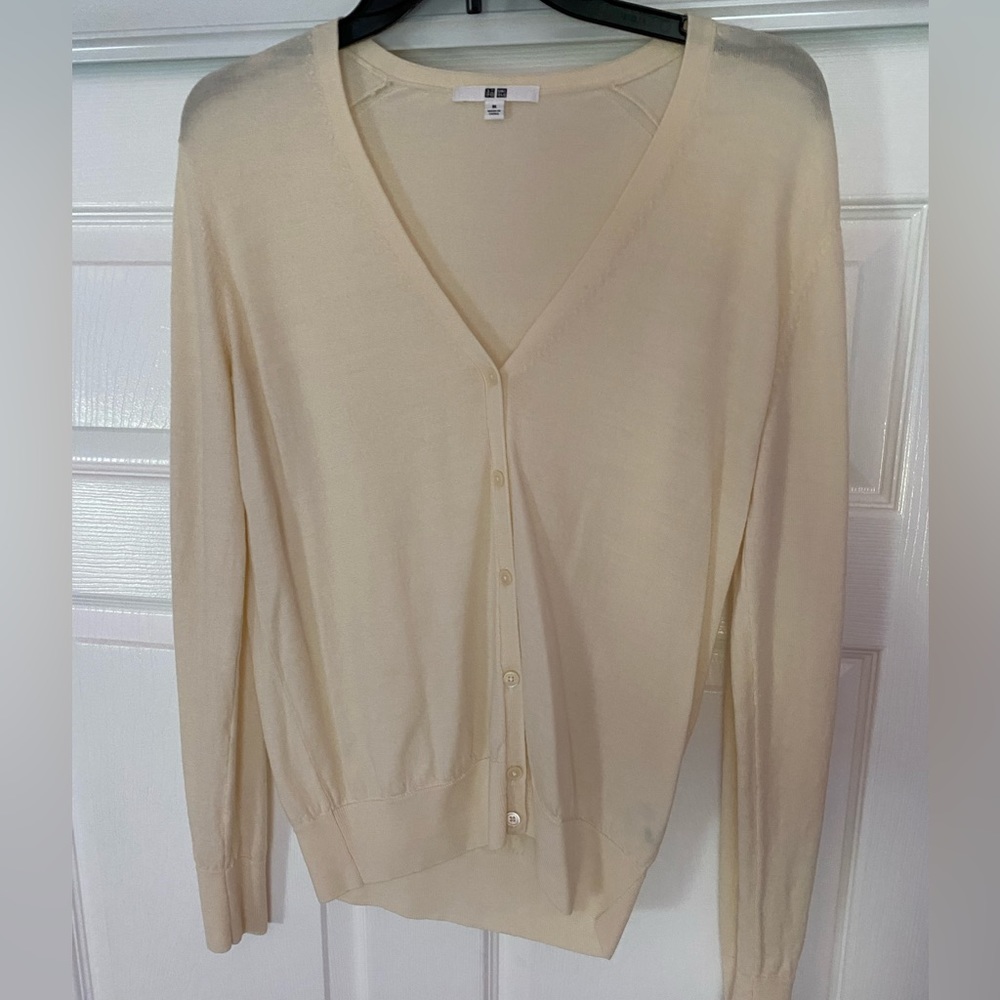 Uniqlo Cream Cardigan
